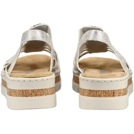 Rieker Keilsandalette Damen Silber 39