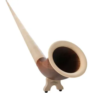 Lechgold Alphorn Wanderalphorn Walnuss F 360cm 6-teilig, super-transportables Alphorn mit leichter Ansprache
