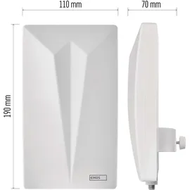 EMOS J0802 TV-Antenne Drinnen, Draußen