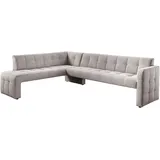 exxpo - sofa fashion Essbank EXXPO - SOFA FASHION "Barista, bequem und elegant, hohe Bodenfreiheit", braun (cappuccino), B:265cm H:83cm T:199cm, Sitzbänke, Essbank, Eckbank Barista bequem und elegant, hochwertige Detailverarbeitung
