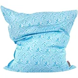 Kissenhülle für großen Sitzsack Gepunktet aus Nylon 140 x 180 cm Liegesessel mit Reißverschluss Klettverschluss Riesensitzsack