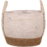 tegawo Seegraskorb Ø 28 x 24 cm Weiß