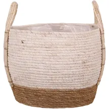 tegawo Seegraskorb Ø 28 x 24 cm Weiß