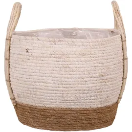 tegawo Seegraskorb Ø 28 x 24 cm Weiß