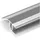 PROVISTON - Bergangs- & Ausgleichsprofil Aluminium 50.5 X 24 X 1000 Mm Edelstahloptik Bodenprofil Metallprofil Übergangsschiene