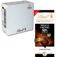 (40,91€/1kg) Lindt Excellence Mild & Cremig 50% Cacao 20 Tafeln je 100g
