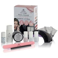 Alessandro Striplac Peel or Soak French Nails Peel-off french rose 5 ml + Top Coat 5 ml + Peel-off Activator 5 ml + Nagellackentferner 30 ml + Reinigungspads 50 St. + LED Lampe Geschenkset