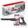 Clean Maxx CLEANmaxx Akku-Zyklon-Staubsauger Digital-Display & anthrazit/silber/rot | Allergikerfreundlich durch 3-fache Filterung | Ideal für Teppiche, Autositze, Tastaturen etc. | Inkl. Wandhalterung | Laufzeit bis zu 40 Min.