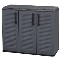 pidema.it Niedrige Polypropylen-Schrank 102 x 37 x 84 cm Grau