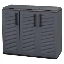 pidema.it Niedrige Polypropylen-Schrank 102 x 37 x 84 cm Grau