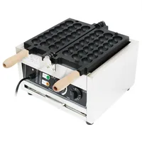 ACROSSPART 1500W Edelstahl Elektrisch Waffelbissen Bubble Waffle Maker Temperatur Einstellbar Kommerzielle Waffelmaschine Waffeleisen Belgische Waffel mit Timer