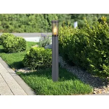 meine wunschleuchte Wegeleuchte Edelstahl H 80 cm grau
