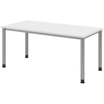 bümö Schreibtisch H-Serie Weiß