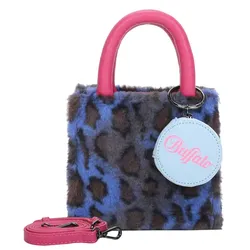 Buffalo Henkeltasche Boxy33 mit flauschiger Oberfläche im Leo-Look Handtaschen   Schwarz Damen 