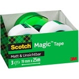 Scotch Magic 810 Promotion Klebefilm transparent 19,0 mm x 25,0 m 3 Rollen