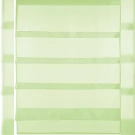 BestLivings Transparente Bistrogardine Stangendurchzug 80 x 110 cm Grün
