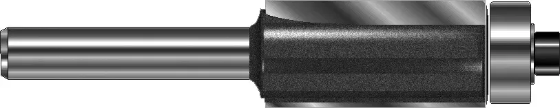 Kantenfräser mit Kugellager D 12,7 mm, L 58 mm, L2 26 mm