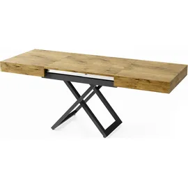 WFL GROUP Cavetta U Braun Eiche 120 x 80 x 76 cm