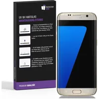 PROTECTORKING 6x UV-Liquid 9H Panzerglas für Samsung Galaxy S7 Edge 3D KLAR echtes Tempered Panzerhartglas Schutzglas Displayschutz Panzerfolie Schutzfolie