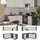 Vicco Winkelküche Fame-Line L-Form 160 x 190 cm GrauBeige/Anthrazit