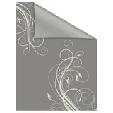 Lichtblick Fensterfolie, »Floral«, 1 St., blickdicht, strukturiertKlebepunkte, selbstklebend, Sichtschutz, grau