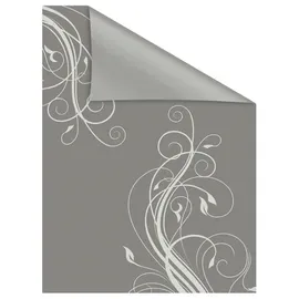 Lichtblick Fensterfolie, »Floral«, 1 St., blickdicht, strukturiertKlebepunkte, selbstklebend, Sichtschutz, grau