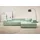 Home Affaire Eckcouch Mikrofaser 3-Sitzer Mint