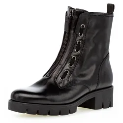 Stiefelette, mit modischen Durchzügen, Gr. 39, schwarz, , 25401208-39