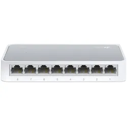 TP-Link TL-SF1008D 8-Port-Fast Ethernet Desktop Switch Unmanaged Auto-MDI/MDIX Weiß