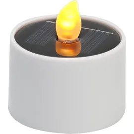 casativo-lighting 8er Set Solar-LED-Teelichter wetterfest IP44 mit Dämmerungssensor weiß