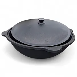 Grillpeter Utschak Asamat Ø40 cm mit Kazan Gusseisen 12L Schaumlöffel