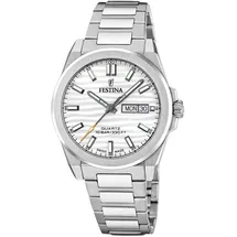 Festina Herrenuhr Silberfarben mit Saphirglas