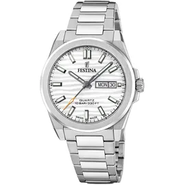 Festina Herrenuhr Silberfarben mit Saphirglas