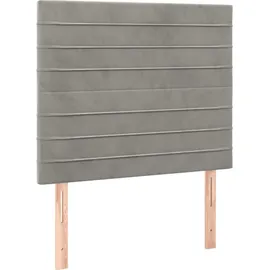 vidaXL Boxspringbett 100 x 200 cm Hellgrau