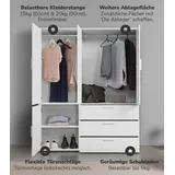 mokebo Der Grenzenlose Garderobenschrank 150x58x187 cm weiß
