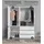 mokebo Der Grenzenlose Garderobenschrank 150x58x187 cm weiß