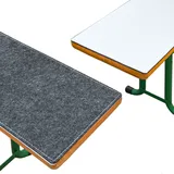 Dune Design Bankauflage 220 x 25 x 0,8 cm schwarz 2 St.