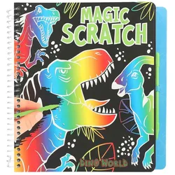 Dino World Magic Scratch Book