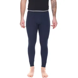AM LEGEND Herren Ski-Unterhose nachhaltige lange Unterhose aus reiner Baumwolle 26183 Navy - XL