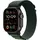 Apple Watch Ultra 2 GPS + Cellular 49 mm Titangehäuse schwarz, Alpine Loop Armband dunkelgrün M