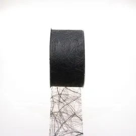 Deko AS GmbH Sizoweb Tischband schwarz 7,9 cm Rolle 50 Meter 64 017-R