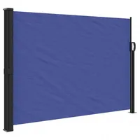 vidaXL Seitenmarkise 140 x 600 cm Blau Polyester