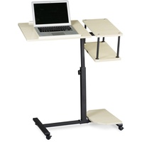 Laptoptisch höhenverstellbar XL Notebook Tisch Beamer Ständer Beistelltisch Holz