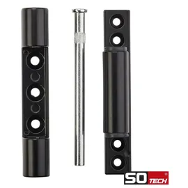 SO-Tech Fensterband 95 mm Aluminium schwarz (2 Stück)