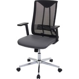 MCW Bürostuhl MCW-J53, Drehstuhl Schreibtischstuhl, ergonomisch Kunstleder grau