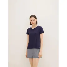 Tom Tailor Zweiteiliger kurzer Pyjama gestreift Blau 38