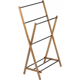 Kadax Handtuchhalter aus Holz, Wäscheständer mit Trockenfläche bis 3,5m, klappbarer Badetuchhalter