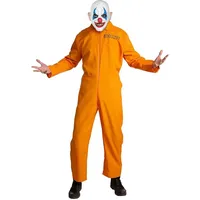 Metamorph Häftling Kostüm mit Clownsmaske (M)