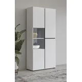 OTTO home Vitrine Cross 79,5 x 40 x 183,5 cm Weiß