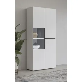 OTTO home Vitrine Cross 79,5 x 40 x 183,5 cm Weiß